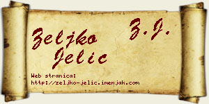 Željko Jelić vizit kartica